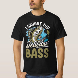 Camiseta Te Atrapé Delicioso Pescado De Bass