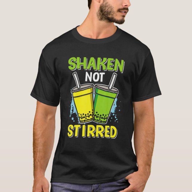 Camiseta Té Boba - Amantes del té de burbuja sacudidos no a (Anverso)