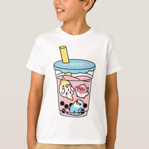 Camiseta Té Boba de burbuja, Cody the Lovebird y amigos