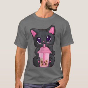 Camiseta Té Boba De Burbuja Para Chicas Y Mujeres, Kawaii A
