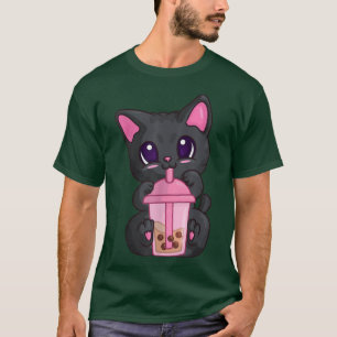 Camiseta Té Boba De Burbuja Para Mujeres Chicas, Kawaii Ani