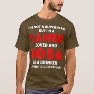 Camiseta Té Boba Ramen Cute Kawaii Té de leche de burbuja 2