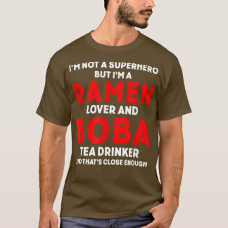 Camiseta Té Boba Ramen Cute Kawaii Té de leche de burbuja 2