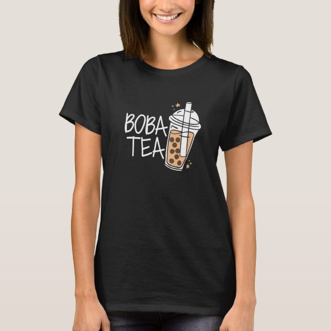 Camiseta Té Boba Té de Burbujas Pareja   (Anverso)