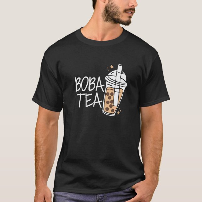 Camiseta Té Boba Té de Burbujas Pareja   (Anverso)