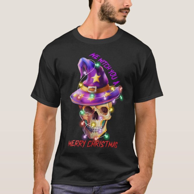 Camiseta Te brutalizamos un alegre Skeleton Santa divertido (Anverso)