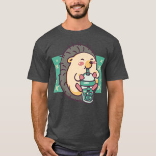 Camiseta Té Bubble Hedgehog Funny Boba Tea 450