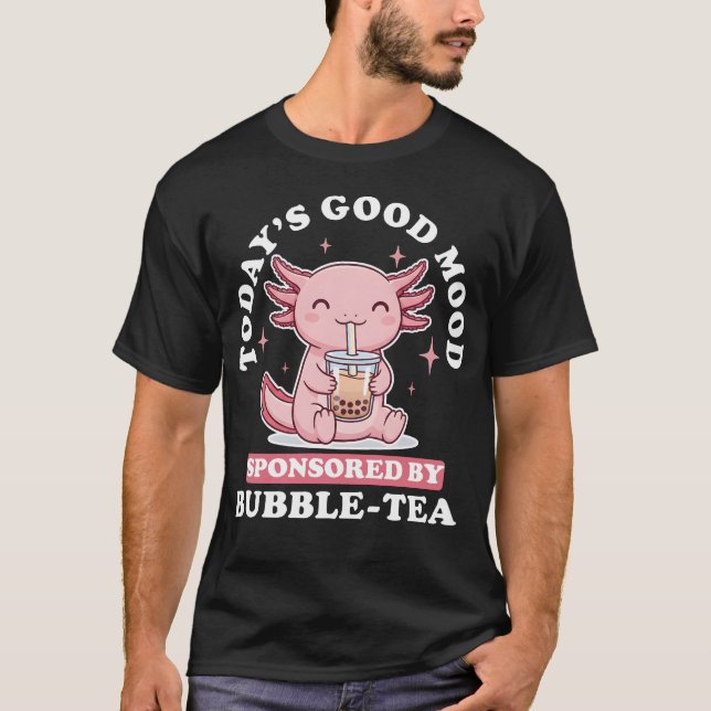 Camiseta Té Burbuja Estado de ánimo Bueno de Hoy Kawaii Axo (Anverso)
