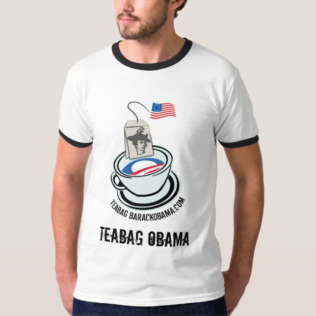 Camiseta Té-Camisa de OBAMA de la BOLSITA DE TÉ (Anverso)