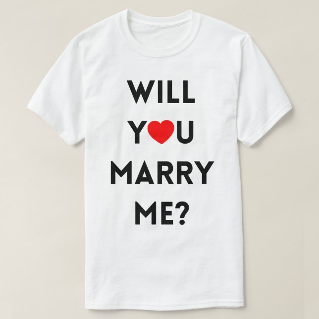 Camiseta ¿Te Casarás Conmigo? (Diseño del anverso)
