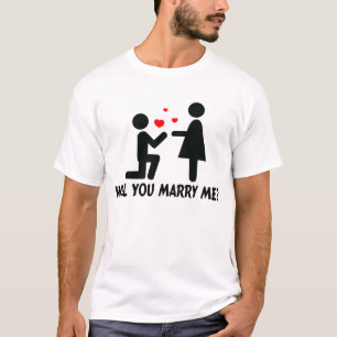 Camiseta ¿Te Casarás Conmigo Bendito Knee Man & Woman?