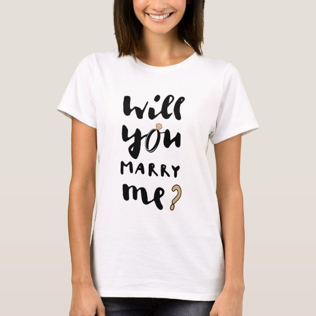 Camiseta ¿Te casas conmigo (Anverso)