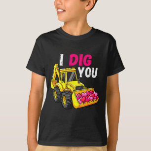 Camiseta Te Cavo Excavadora Construcción San Valentín Coraz