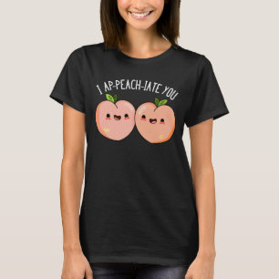 Camiseta Te Cito Ap-peach Gracioso Peach Pun Dark BG