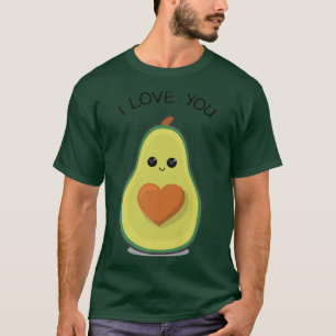 Camiseta Te Corazón Aguacado Funny Guacamole Vegan Food Lov