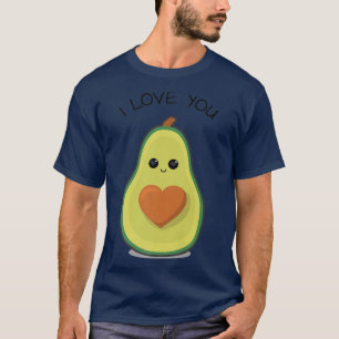 Camiseta Te Corazón Aguacado Funny Guacamole Vegan Food Lov
