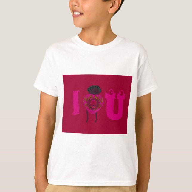 Camiseta Te corazón Nakupenda Sana Feliz Día de San Valentí (Anverso)