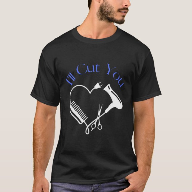 Camiseta Te Cortaré La Peluquería (Anverso)