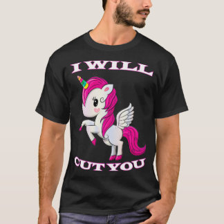 Camiseta Te Cortaré Unicorn
