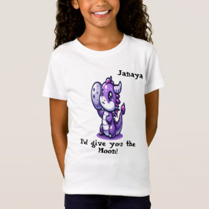 Camiseta "Te daría la luna" Chica Personalizado Kawaii