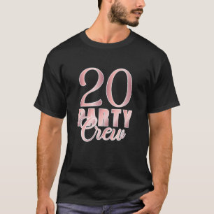 Camiseta Té de amigos del grupo Bday Rosa de cumpleaños de