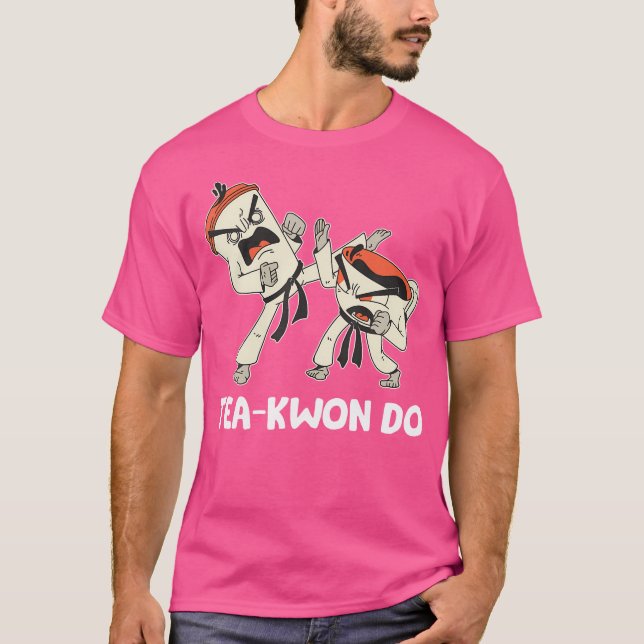 Camiseta Té de artes marciales coreanas de Taekwondo (Anverso)