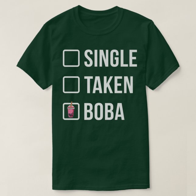 Camiseta Té de Boba de un solo té de bebida Tea Lover Tea B (Diseño del anverso)