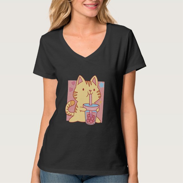 Camiseta Té de burbuja (Anverso)