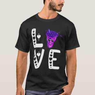 Camiseta Té de burbuja amor Tapioca Pearl Boba Lover Sweet 