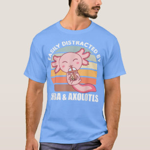 Camiseta Té de burbuja Aolotl Chocolate Cute Animales Boba