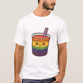 Camiseta Té de burbuja arcoiris LGBTQ+ Orgullo