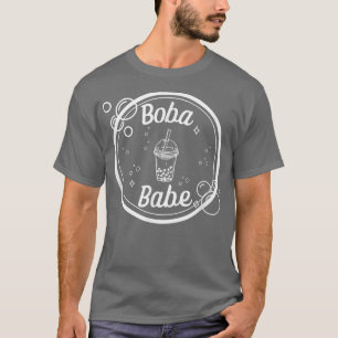 Camiseta Té de burbuja Boba Babe Seal Leche Tea Amantes Vin