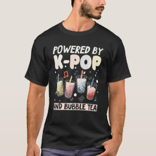 Camiseta Té de burbuja Boba Leche K Pop Stans Música