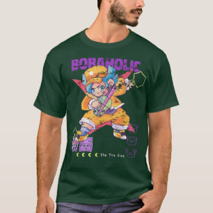 Camiseta Té de burbuja Bobaholic japonés Boba Tea Leche Ani