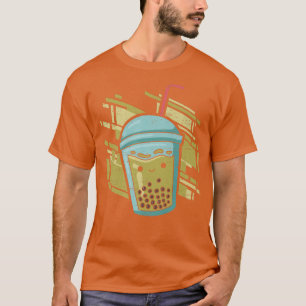 Camiseta Té de burbuja Bobby cute la leche japonesa Matcha