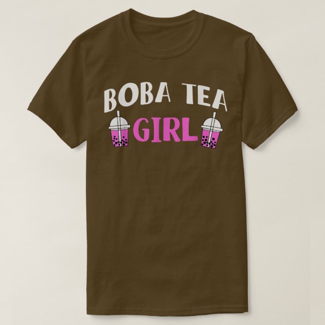 Camiseta Té de burbuja Chica de té Boba 224 (Diseño del anverso)