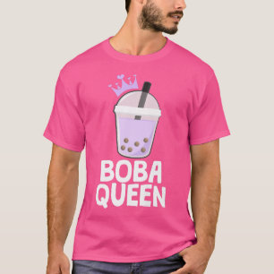 Camiseta Té de burbuja Crown Boba Reina Tea Culto Bebida Pr