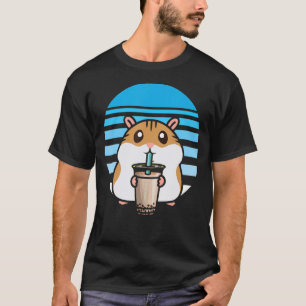 Camiseta Té de burbuja cutánea Hamster Boba Tea Fanatic Ham