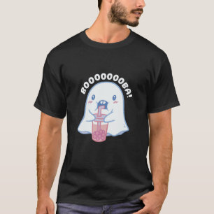 Camiseta Té de burbuja de Boba con bebida fantasma suave -