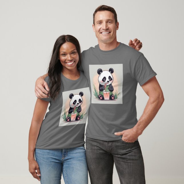 Camiseta Té de burbuja de café con café, té de boba (Unisexo)