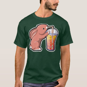 Camiseta Té de burbuja de conejo Adorable Kawaii Animal Cut