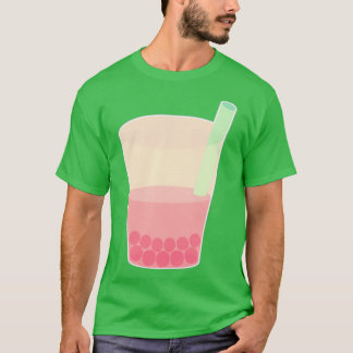 Camiseta Té de burbuja de frambuesa