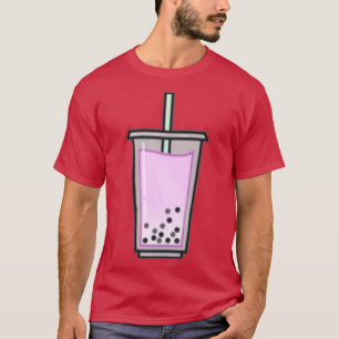 Camiseta Té de burbuja de fresa