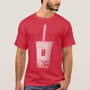 Camiseta Té de burbuja de fresa 3