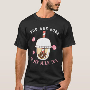 Camiseta Té de burbuja de gato anime retro