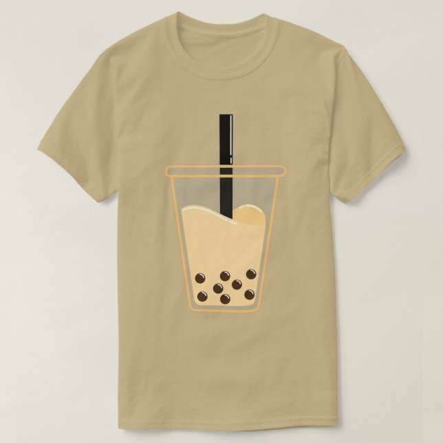 Camiseta Té de burbuja de leche 1 (Diseño del anverso)