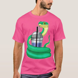 Camiseta Té de burbuja de serpientes