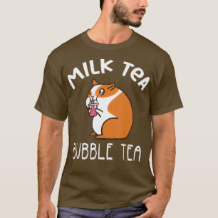 Camiseta Té de burbuja de té de leche de hámster suave
