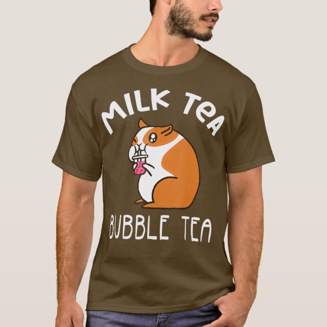 Camiseta Té de burbuja de té de leche de hámster suave (Anverso)