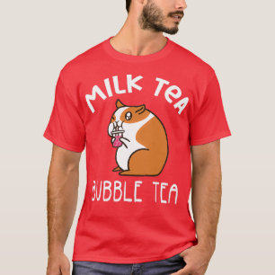 Camiseta Té de burbuja de té de leche de hámster suave